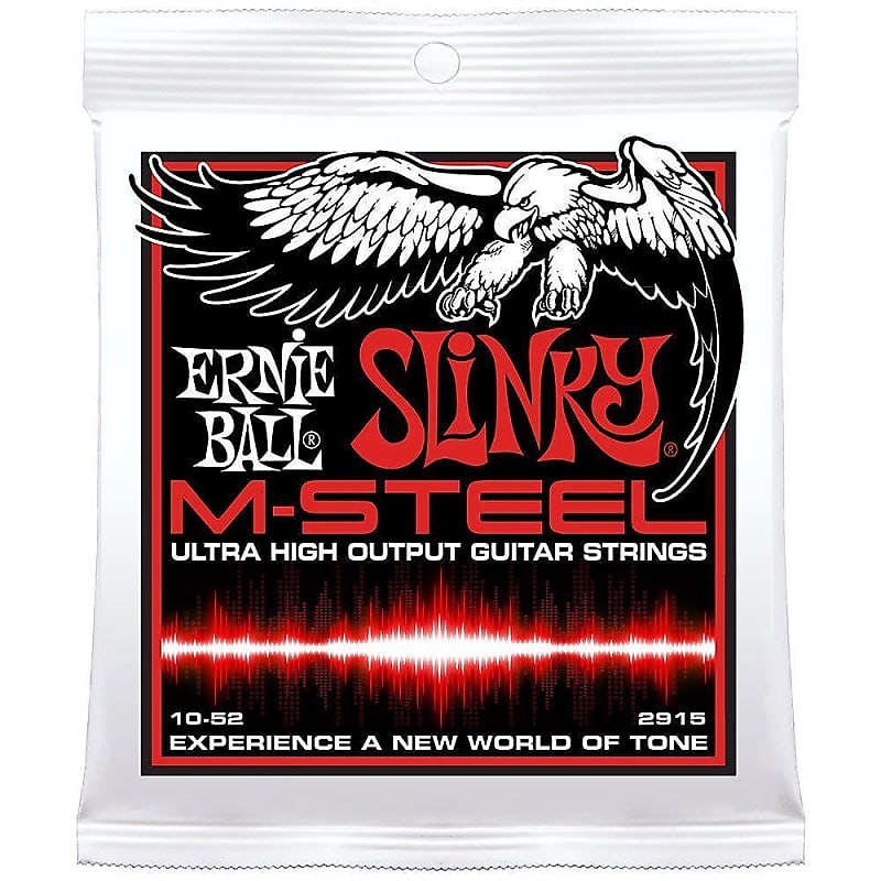 Ernie Ball 2915 Slinky M-Steel Electric Guitar Strings 10-52 gauge image 1