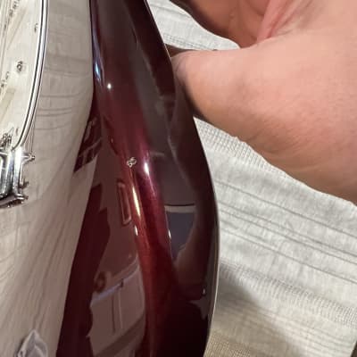 2008 Fender Standard Stratocaster  Left-Handed Midnight Wine Made in Mexico w/Hard Case image 9