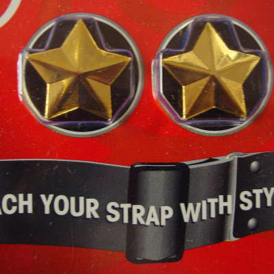 Grover GP630G Star Artist Strap Buttons (Set of 2) image 2