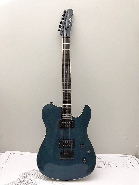 Fender telecaster best sale fmt hh blue