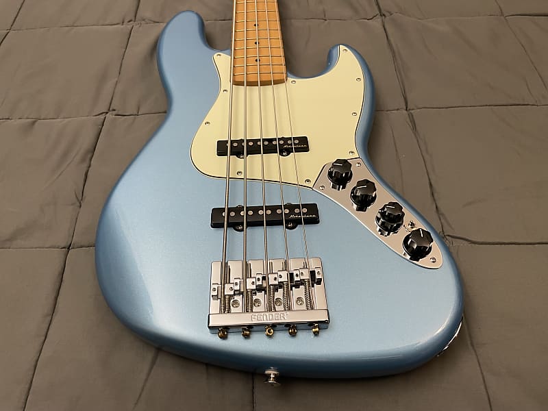 Fender Player Plus Jazz Bass V - Opal Spark with Maple Fretboard 2021 - Present image 1