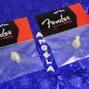 2 Fender Cream Chicken Head Set Screw Knobs 0058164000 New Cream Phenolic Plastic