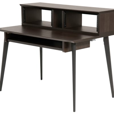 Gator Elite Furniture Series Main Desk | Dark Walnut Brown image 1