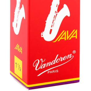 Vandoren SR2715R Java Red Tenor Saxophone Reeds - Strength 1.5 (Box of 5)