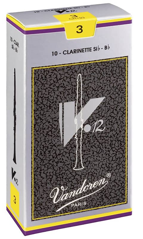 Vandoren CR193 Clarinet #3 V-12 Reeds Bb - 10 Pack image 1