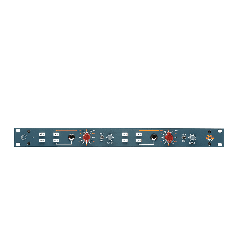 BAE 1073MP Dual Channel Mic Pre/DI w/PSU (Blue) image 1