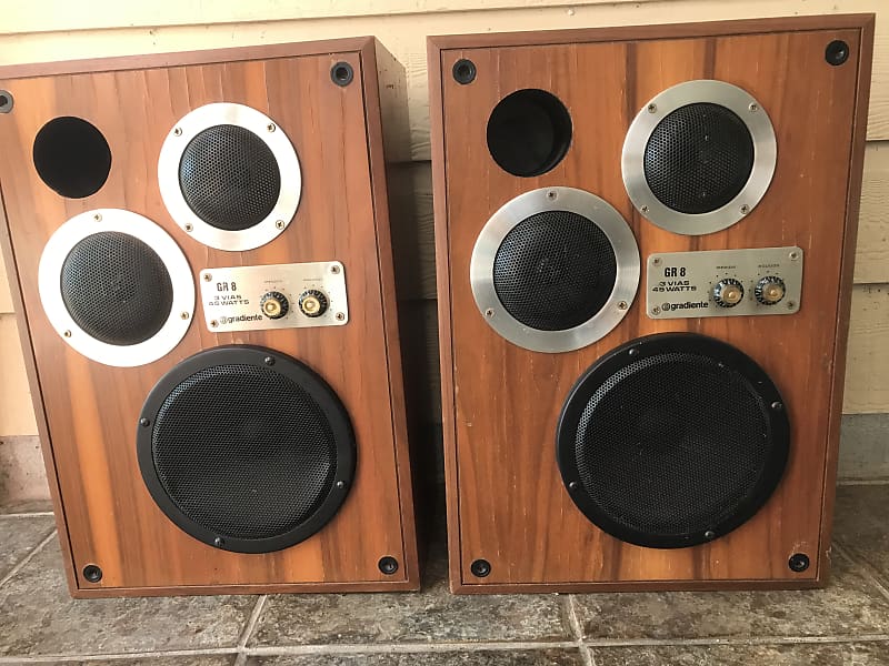 Rare Vintage Gradiente GR Speakers (Garrard) - Main Image