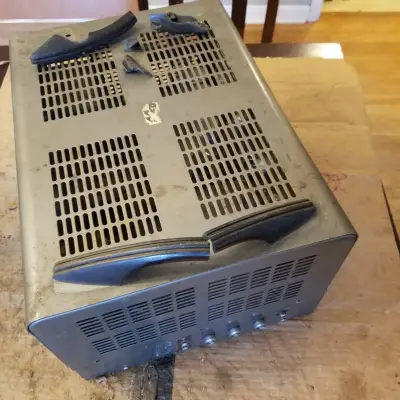 Stromberg-Carlson AU35 AU-35 Tube PA Amp Pre Mixer 30 Watts Mono HUGE 1950s - Grey Steel image 3