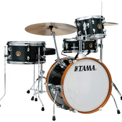 Tama Club-JAM LJK48S 4-piece Shell Pack with Snare Drum - Charcoal Mist  Bundle with Tama HH55F The Classic Series Flat-based Hi-hat Stand image 2