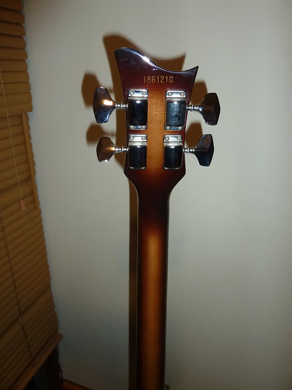 Greco VB-50 1986 Tobacco Burst Violin Bass, with hard-shell