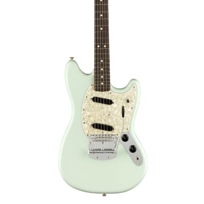 Fender American Performer Mustang - Satin Sonic Blue w/ Rosewood FB image 3