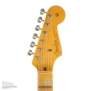 Fender Custom Shop 1957 Stratocaster Heavy Relic Aged Vintage White Over 2-Color Sunburst (Serial #82425) image 6
