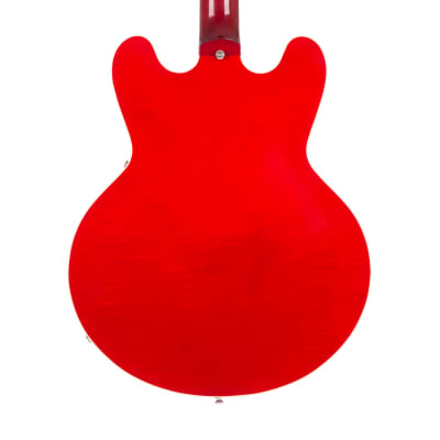2021 Heritage Standard H-535 Semi-Hollow Electric Guitar with Case, Trans Cherry, AL17602 image 4