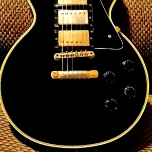 1989 Gibson Les Paul Custom LPC-3 Pickups Black Beauty Great condition Original image 1