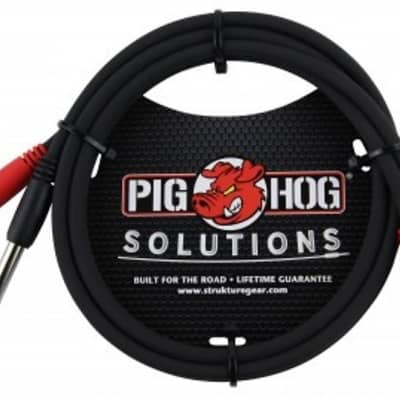 Pig Hog Solutions - 3ft RCA-1/4' Dual Cable, PD-R1403 image 1