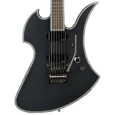 BC Rich Guitars Mockingbird Extreme Electric Guitar with Floyd Rose, Case, Strap, and Stand, Matte Black image 3