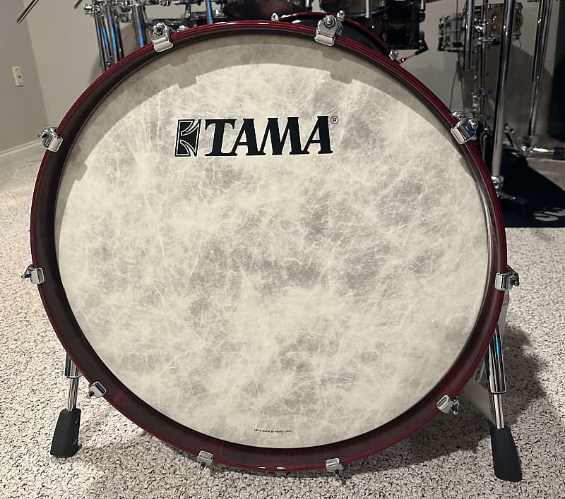 Tama Star Bubinga 22 X 18 Bass Drum Dark Red Cordia Reverb