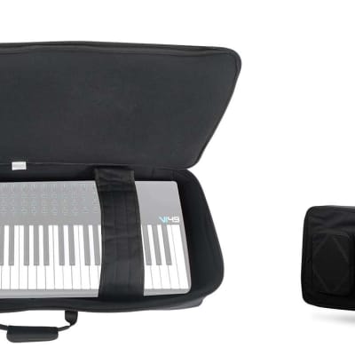 Rockville 61 Key Padded Rigid Durable Keyboard Gig Bag Case For ALESIS VI49