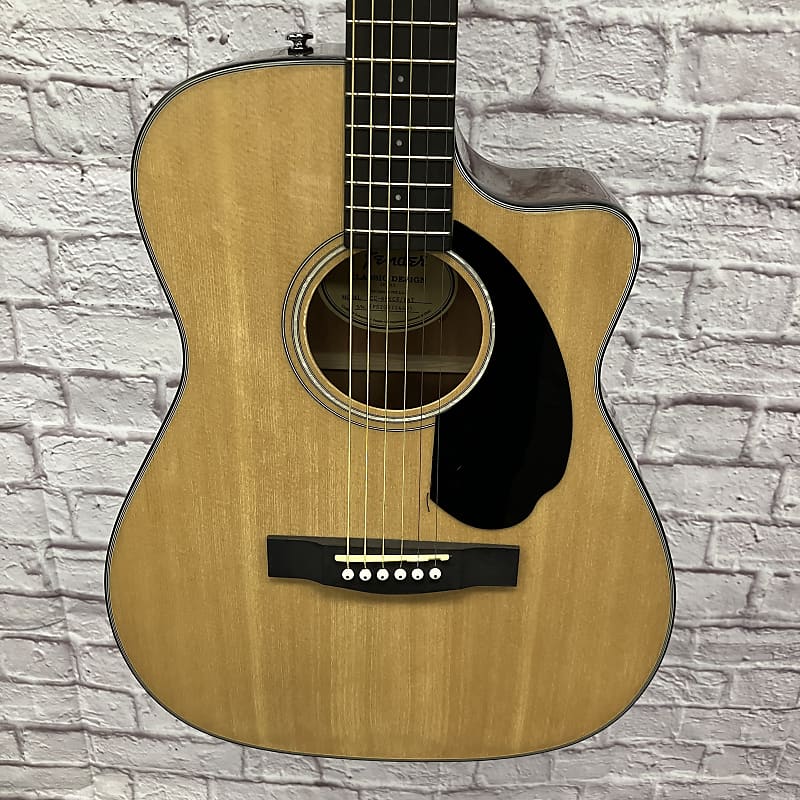 Fender CC 60SCE Natural Acoustic Guitar | Reverb