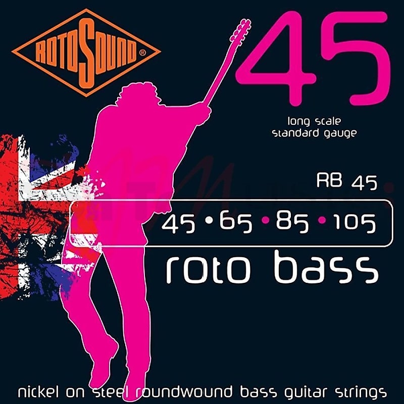 Rotosound RB45 ROTO NICKEL ON STEEL BASS STRINGS 45-105 image 1