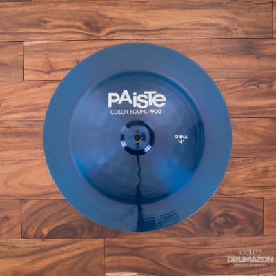 PAISTE 14" 900 COLOR SOUND SERIES BLUE CHINA CYMBAL image 2