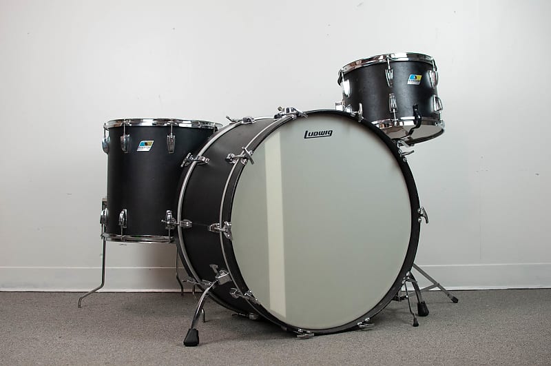 1970s Ludwig Black Panther 14x26 9x13 and 16x16 | Reverb Australia