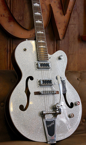 Gretsch G5420T Electromatic Hollow Body Silver Sparkle LIMITED FSR Reverb