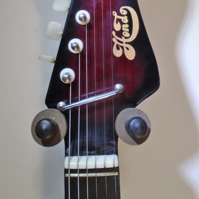 Hondo Teisco-Like Copy Mini-Guitar  - Early 70's  - Burst image 7