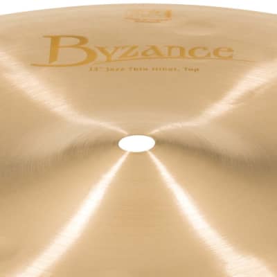 Meinl Byzance Jazz Thin Hi Hat Cymbals 13 image 3