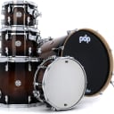 PDP Concept Maple Exotic Shell Pack - 5-piece - Charcoal Burst over Walnut (PDCMX2215WCd1)