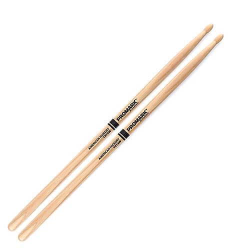 Pro-Mark TX7AW Hickory 7A Wood Tip Drum Sticks (PAIR) image 1