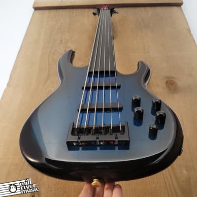 Carvin USA 6-String Fretless Electric Bass Blue Burst w/ HSC Used image 3
