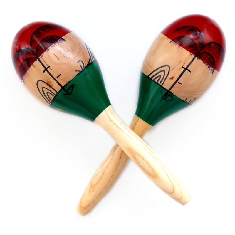 Professional Maracas, Wooden Rumba Shaker Rattle Latin Percussion Musical  Instrument with Clear Sound for Adults Kids, Set of 2