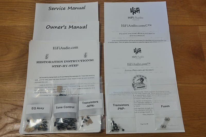 Yamaha C70 restoration kit filter capacitor repair rebuild fix  			