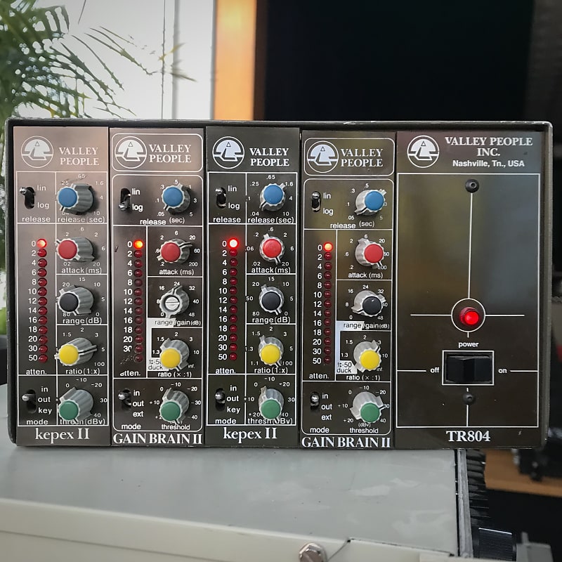 Valley People 2x Gain Brain II - 2x Kepex II - TR804 rack