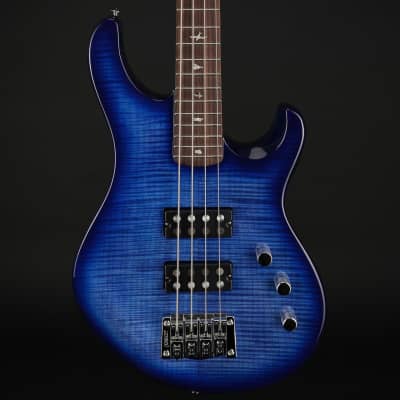 PRS SE Kingfisher Bass Guitar in Faded Blueburst Wrap with Gig Bag for sale
