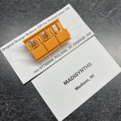 ORIGINAL Roland Orange Buttons, 3P (22475589) for Juno-106