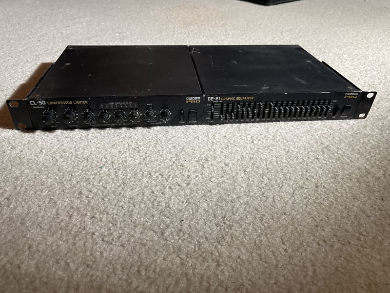 Boss CL50 compressor & GE21 graphic equalizer rack mount Reverb