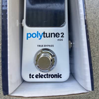 TC Electronic PolyTune 2 Mini Tuning Pedal - White for sale