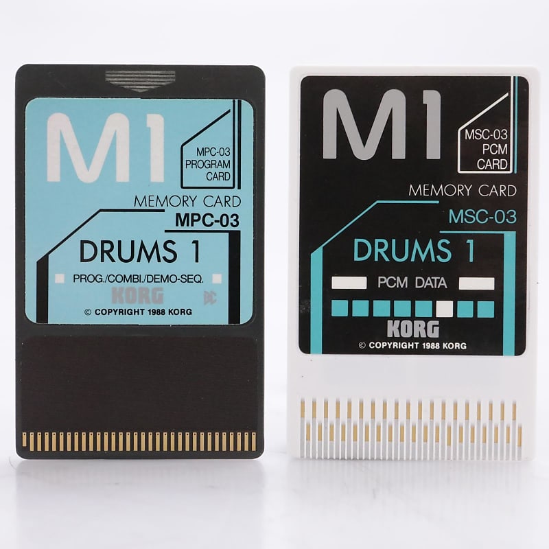 Korg MSC-3S / MSC-03 Drums 1 PCM Data Card for Korg M1 #44178