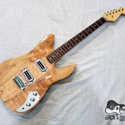 Home Brewed "Strat-o-Beast" Electric Guitar w/ Ric Pups (Natural Gloss Exotic Wood) image 2