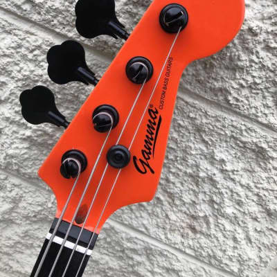 GAMMA Custom Bass Guitar PF21-02, Fretless Alpha Model, Navajo Orange image 12