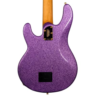 Music Man StingRay Special Bass Guitar, Roasted Maple Neck, Rosewood Fingerboard, Amethyst Sparkle image 2