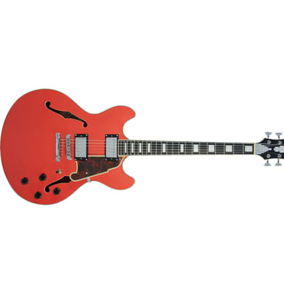D'Angelico Premier DC w/ Stop-Bar Tailpiece - Fiesta Red image 2