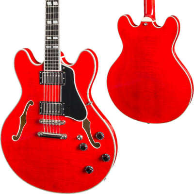Eastman T486-RD Hollowbody Electric Guitar - Red image 5