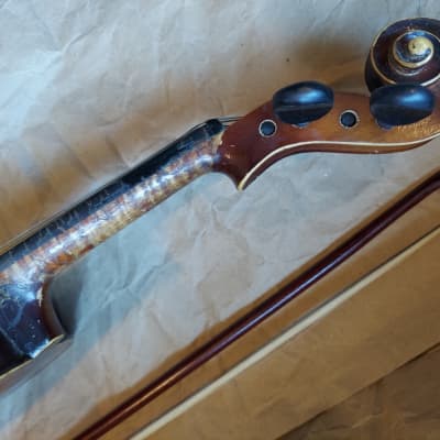 Karl Beck Stradivarius size 4/4 violin, Germany, Vintage, Lacquered Wood image 12