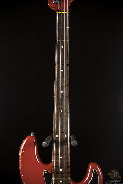 Fender Precision Bass Custom Fiesta Red Relic 1995 | Reverb
