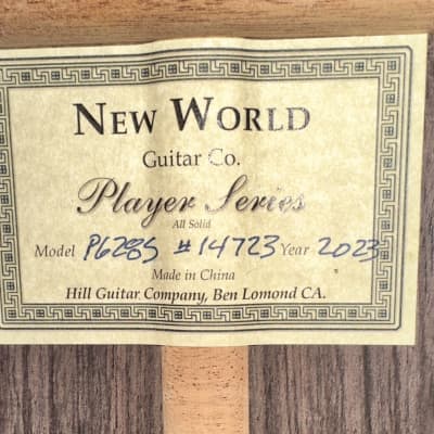 Kenny Hill New World Player P628S - 628mm Spruce/Indian rosewood - All solid wood guitar - 2023 image 7