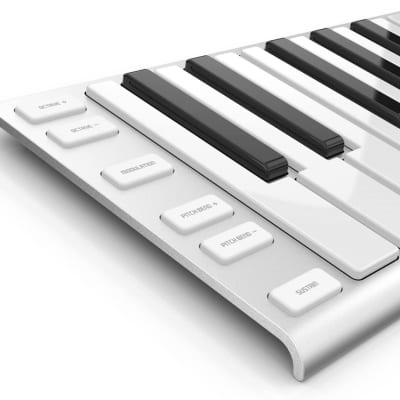 Xkey 25 USB MIDI keyboard controller - Apple-style ultra-thin aluminum frame, 25 full-size velocity-sensitive keys, polyphonic aftertouch, plug & play on iPad, iPhone, Mac, PC image 2
