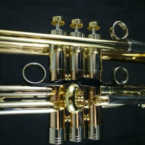 Adams A4 Medium  Large  Bore Trumpet Red  Brass Bell Polished Lacquer:  A-stock image 7